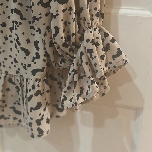Flowy leopard print top by JODIFL size L - Picture 2 of 6